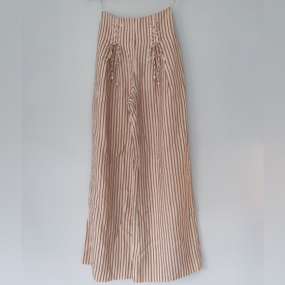 Zimmermann Pants - Zimmermann - Linen StripeWideleg Pant